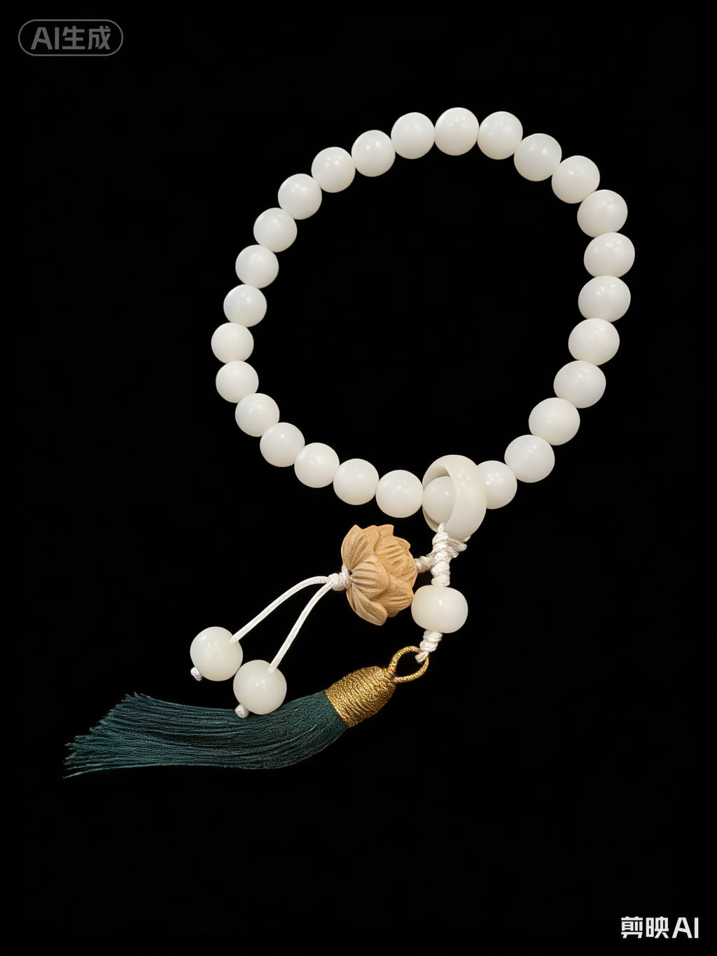 Sacred Bodhi Root "Fullness & Peace" Meditation Ornament