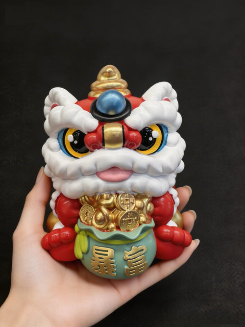 Awakened Lion" Fortune Piggy Bank